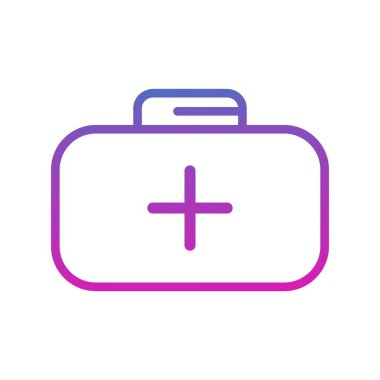  evrak çantası simgesi, basit vektör illüstrasyonu