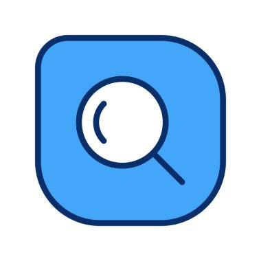 Arama simgesi, basit vektör illüstrasyonu