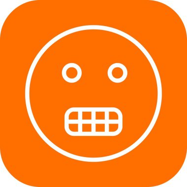 yüz simgesi simgesi. vektör illüstrasyonu