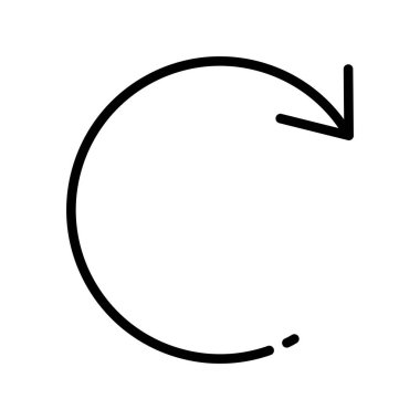 Bir çizgi simgesinin vektör illüstrasyonu