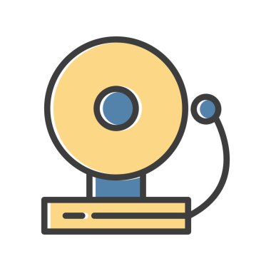 Çan simgesi, basit vektör illüstrasyonu