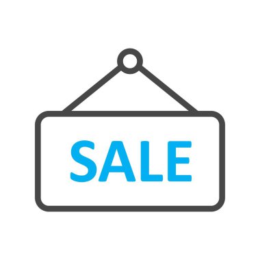 satış işareti simgesi, vektör çizimi