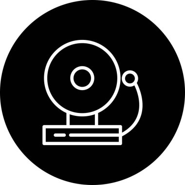 Çan simgesi, basit vektör illüstrasyonu