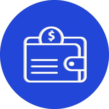 Beyaz arkaplanda para simgesi