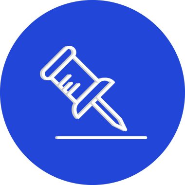 pin simgesi, basit vektör illüstrasyonu