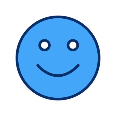  gülen yüz simgesi, basit vektör illüstrasyonu