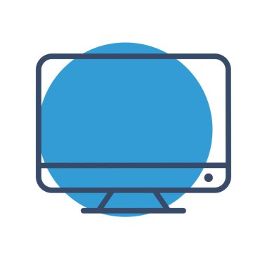 Lcd vektörü simgesi, illüstrasyon