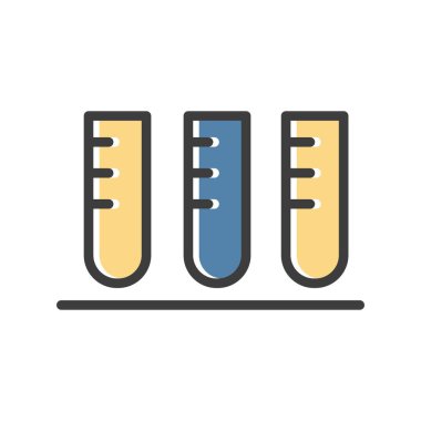  Vektör test tübü Ico