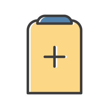 Tıbbi ikonun vektör yanılsaması, tıp konsepti 