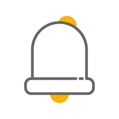 Çan simgesi, basit vektör illüstrasyonu