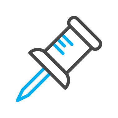 pin simgesi, basit vektör illüstrasyonu