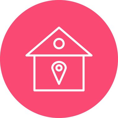 Konum simgesi, basit vektör illüstrasyonu