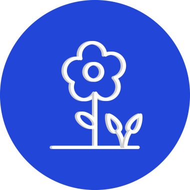 vektör çiçek simgesi, illüstrasyon