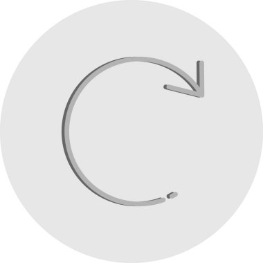 Dairesel bir simgenin vektör illüstrasyonu