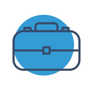  evrak çantası simgesi, basit vektör illüstrasyonu