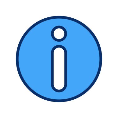  bilgi simgesi, basit vektör illüstrasyonu