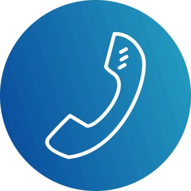  çağrı simgesi, basit vektör illüstrasyonu