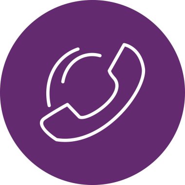  telefon simgesi, basit vektör illüstrasyonu