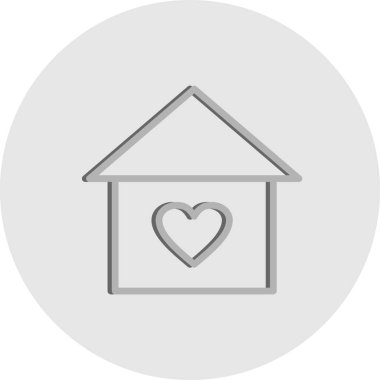 Ev simgesi vektör illüstrasyonu