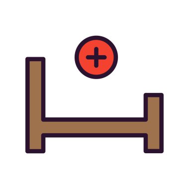 Tıbbi ikonun vektör yanılsaması, tıp konsepti 