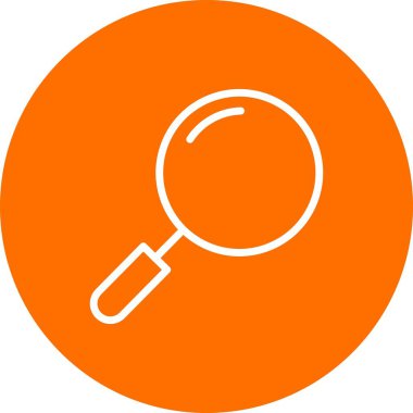 Arama simgesi, basit vektör illüstrasyonu