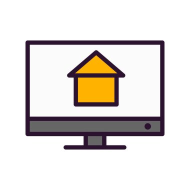 Ev simgesi vektör illüstrasyonu