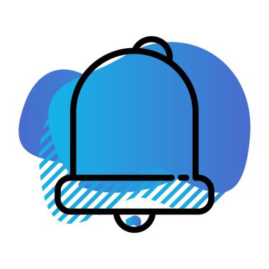 Çan simgesi, basit vektör illüstrasyonu