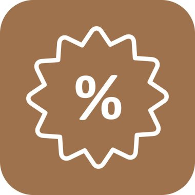 İndirim etiketi simgesinin vektör çizimi