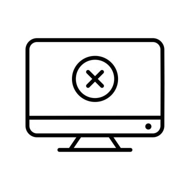 Lcd vektörü simgesi, illüstrasyon