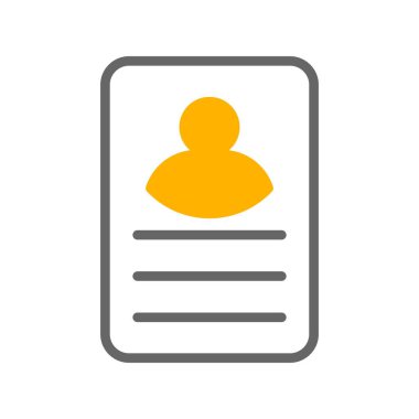 vektör profil simgesi, basit vektör illüstrasyonu