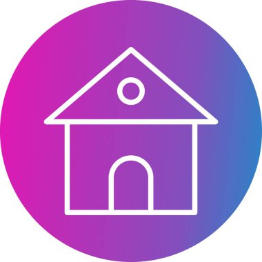 Modern b 'nin vektör illüstrasyonu ev simgesinden yoksun