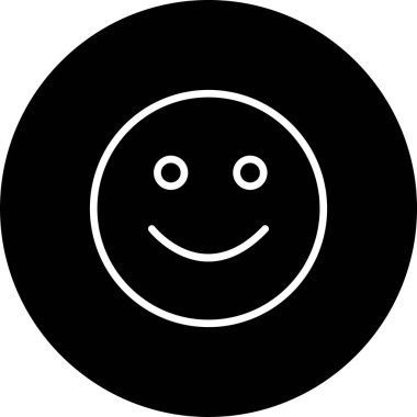  gülen yüz simgesi, basit vektör illüstrasyonu