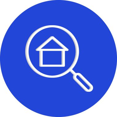 Arama simgesi, basit vektör illüstrasyonu