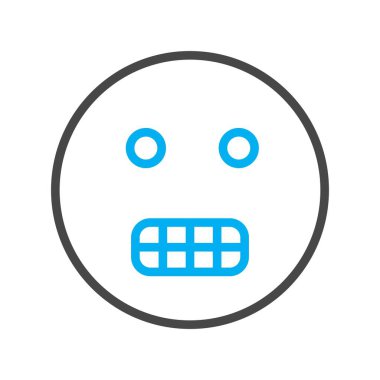 yüz ikonu. Web için bilgisayar vektör simgelerinin düz çizimi