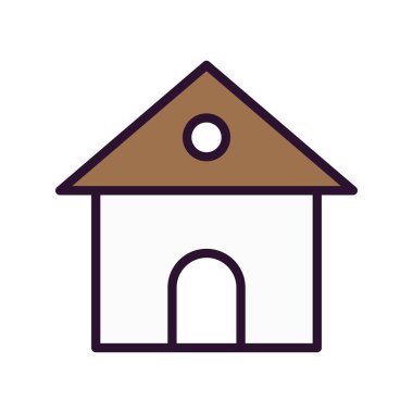 Ev ikonu. vektör illüstrasyonu