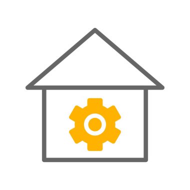 Ev ikonu. vektör illüstrasyonu