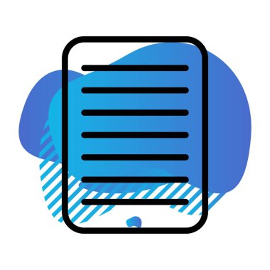 Beyaz arkaplanda izole edilmiş düz biçimdeki belge simgesi. okul sembolü stok vektör illüstrasyonu.