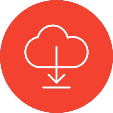 Simge indir, basit vektör illüstrasyonu