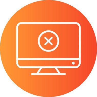 Lcd vektörü simgesi, illüstrasyon