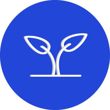 vektör bitki simgesi, illüstrasyon