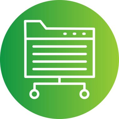 Seo simgesinin vektör illüstrasyonu, pazarlama kavramı 