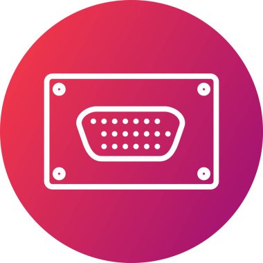 vektör vga simgesi, illüstrasyon