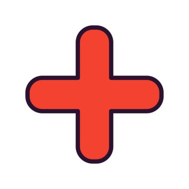 Tıbbi ikonun vektör yanılsaması, tıp konsepti 