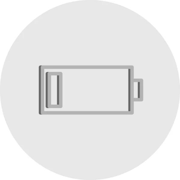 Batterie Symbol Einfache Vektor Illustration — Stockvektor