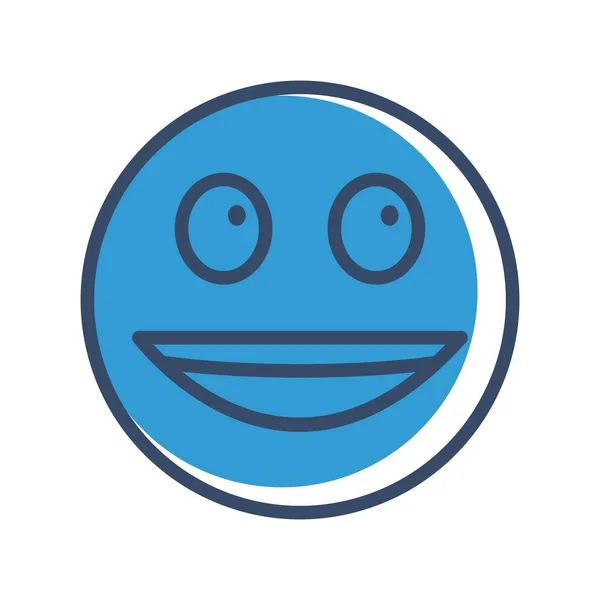 幸せな顔のアイコンシンプルなベクトルイラスト — ストックベクタ