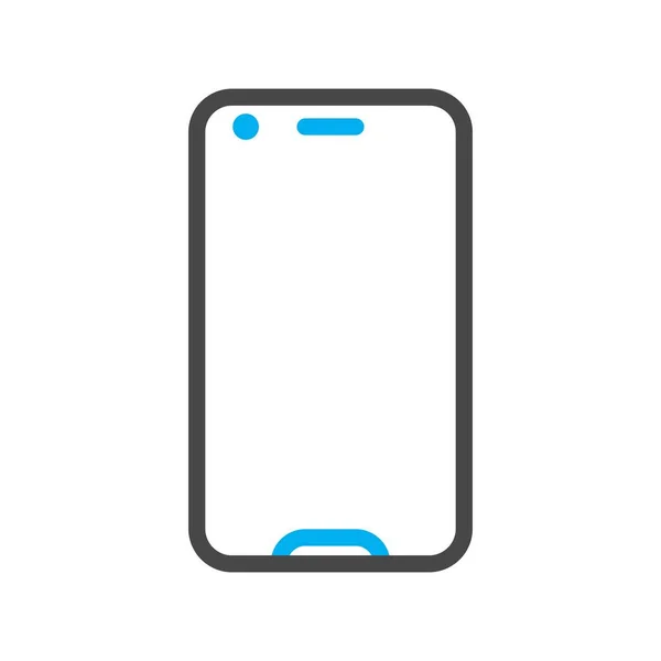 Pictogram Mobiele Telefoon Eenvoudige Vectorillustratie — Stockvector