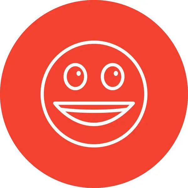 Happy Face Icon Simple Vector Illustration — Stock Vector