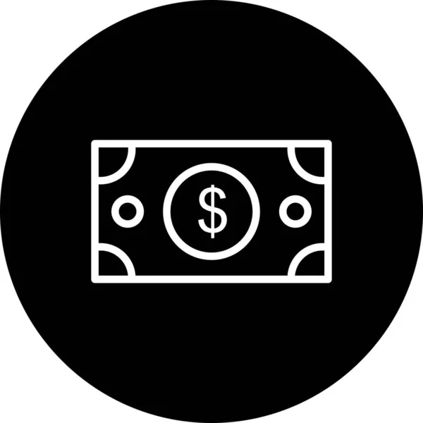 Vector Dollar Icon Simple Vector Illustration — Stock Vector
