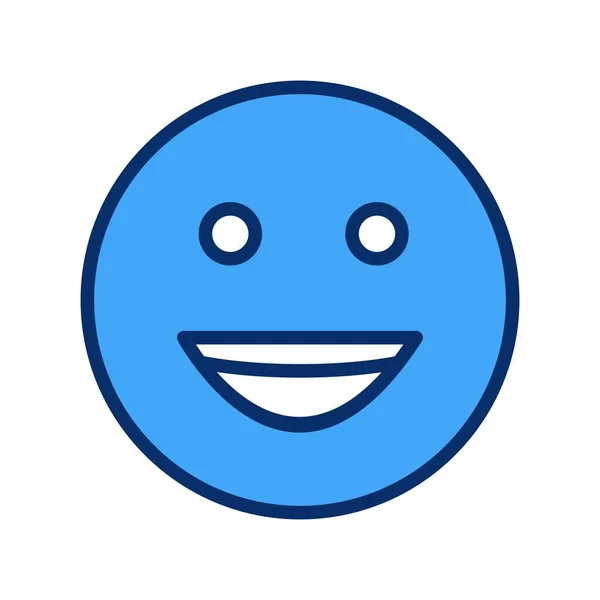 Smile Face Icon Simple Vector Illustration — Stock Vector