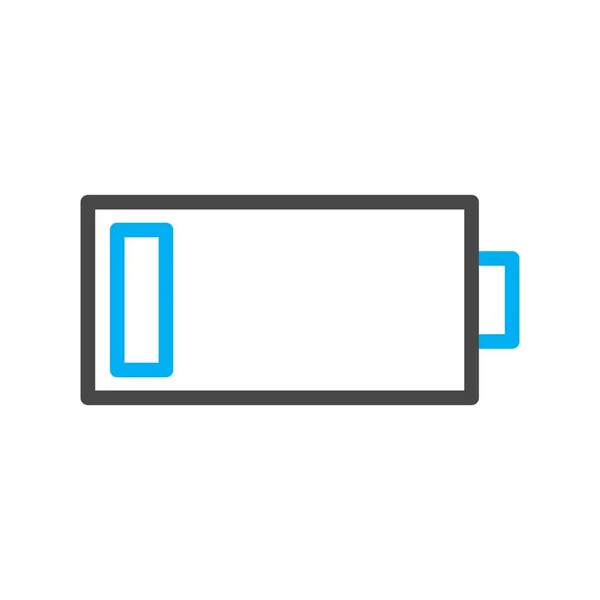 バッテリーアイコン シンプルなベクトルイラスト — ストックベクタ